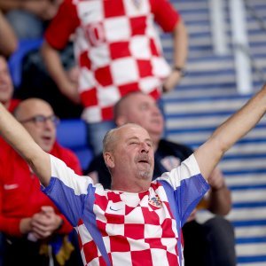 Hrvatski navijači na Opus Areni