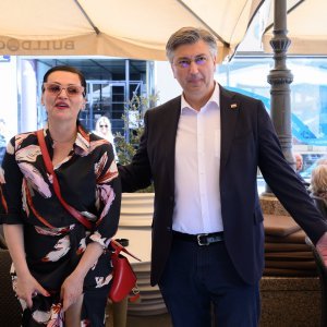 Andrej Plenković i Nina Badrić