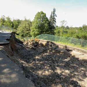 Zagreb: Klizište na Pantovčaku