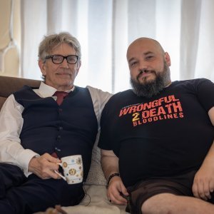 Eric Roberts na setu filma 'Wrongful Death 2: Bloodlines'