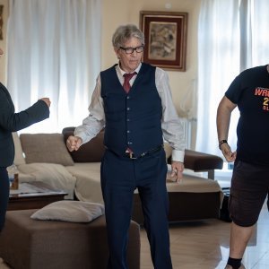 Eric Roberts na setu filma 'Wrongful Death 2: Bloodlines'