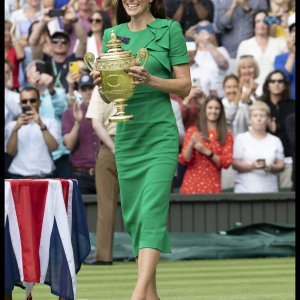 Kate Middleton na finalu Wimbledona 2023.