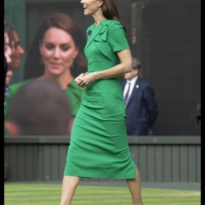 Kate Middleton na finalu Wimbledona 2023.