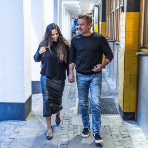 Matt Damon i Luciana Barroso