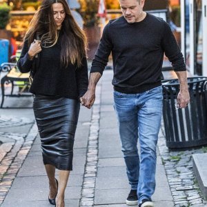 Matt Damon i Luciana Barroso