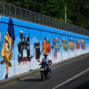 Mural u čast Mati Lovraku