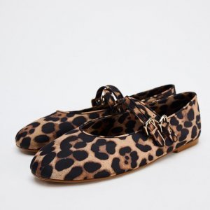 Sandale iz Zare leopard uzorka