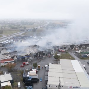 Posljedice požara u Osijeku iz zraka