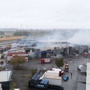 Posljedice požara u Osijeku iz zraka