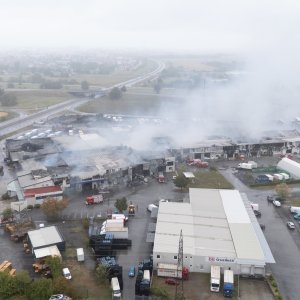 Posljedice požara u Osijeku iz zraka