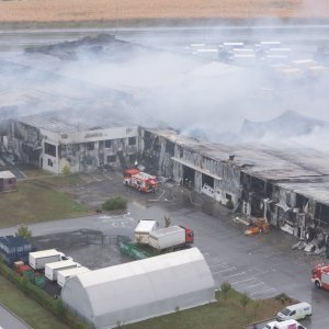 Posljedice požara u Osijeku iz zraka