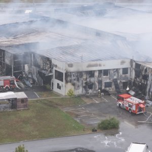 Posljedice požara u Osijeku iz zraka