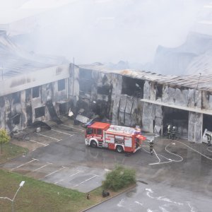 Posljedice požara u Osijeku iz zraka