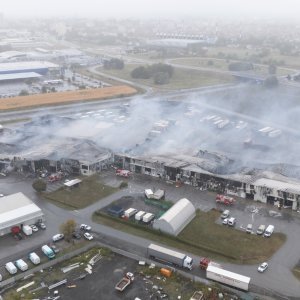 Posljedice požara u Osijeku iz zraka