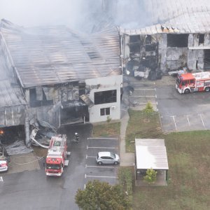 Posljedice požara u Osijeku iz zraka