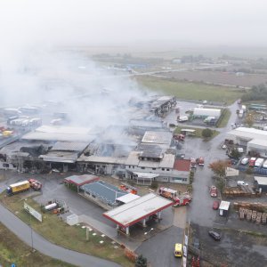 Posljedice požara u Osijeku iz zraka