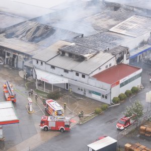 Posljedice požara u Osijeku iz zraka