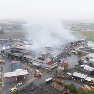 Posljedice požara u Osijeku iz zraka