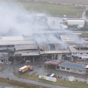 Posljedice požara u Osijeku iz zraka