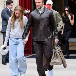 David, Harper, Victoria Beckham