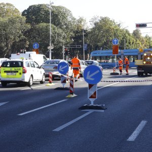 radovi u Vukovarskoj ulici u Zagrebu