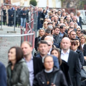 Ispraćaj Ante Ćorušića na Mirogoju