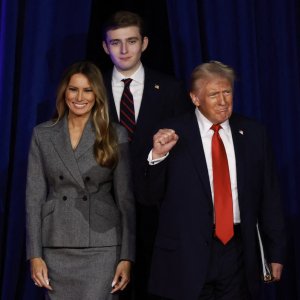 Melania, Barron i Donald Trump