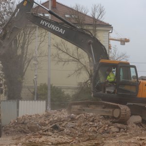 Rušenje stare kuće na raskrižju Selske, Ilice i ulice Sv. Duh