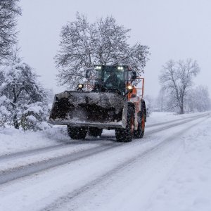 Gospić prekriven snijegom