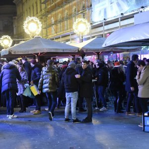 Slavlje na Badnjak u centru Zagreba