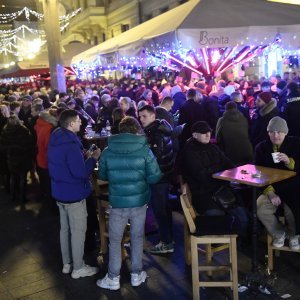 Slavlje na Badnjak u centru Zagreba