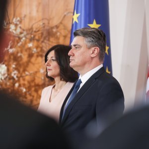 Prvi mandat Zorana Milanovića - inauguracija na Pantovčaku