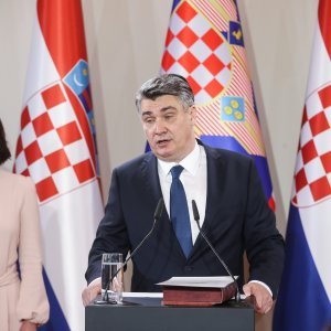 Prvi mandat Zorana Milanovića - inauguracija na Pantovčaku