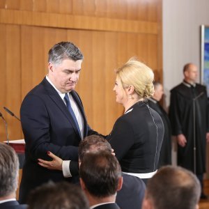 Prvi mandat Zorana Milanovića - inauguracija na Pantovčaku