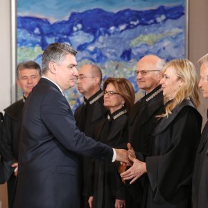 Prvi mandat Zorana Milanovića - inauguracija na Pantovčaku