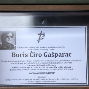 Sprovod glazbenika Ćire Gašparca