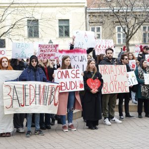 Zagrebački studenti dali podršku kolegama iz Srbije