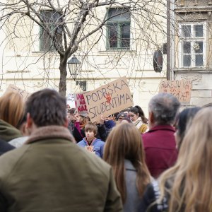 Zagrebački studenti dali podršku kolegama iz Srbije