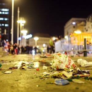 Ubrzo nakon završetka dočeka počelo je čišćenje trga