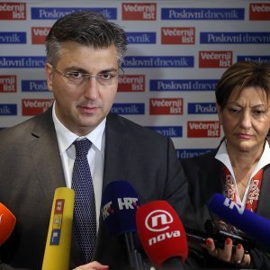 Andrej Plenković i Martina Dalić