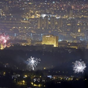 Novogodišnji vatromet nad Zagrebom