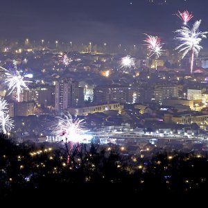 Novogodišnji vatromet nad Zagrebom