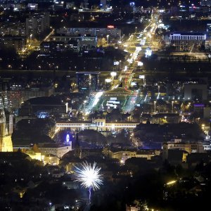 Novogodišnji vatromet nad Zagrebom