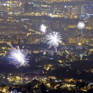 Novogodišnji vatromet nad Zagrebom