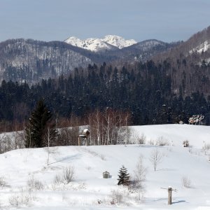 Nacionalni park Risnjak i okolne planine Gorskog kotara prekrivene snijegom