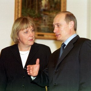 Angela Merkel i Vladimir Putin