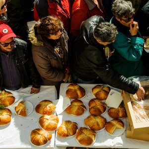 Šibenik: Tradicionalni Uskrsni doručak na Trgu Petra Šubića