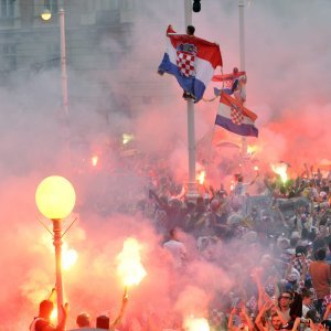 Vatreni na Trgu bana Jelačića