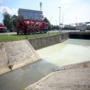 Mutnim potokom Kustošak plutaju uginule ribe