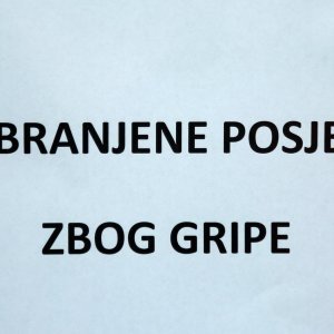 Šibenska bolnica zabranila posjete svim odjelima zbog sezone gripe